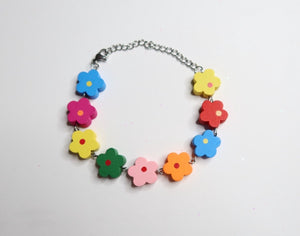 crazy daisy floral bracelet